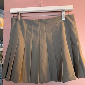 Zara Gray Mini Pleated Skirt